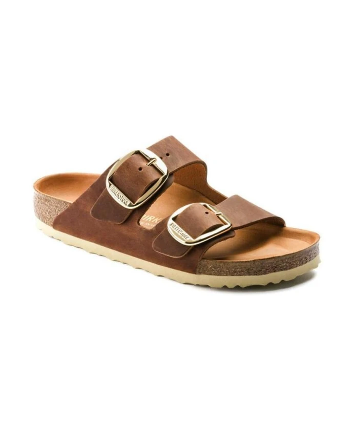 Сандалии Arizona из промасленной кожи с большой пряжкой Birkenstock, коричневый
Сандалии Arizona из промасленной кожи с большой пряжкой Birkenstock, коричневый