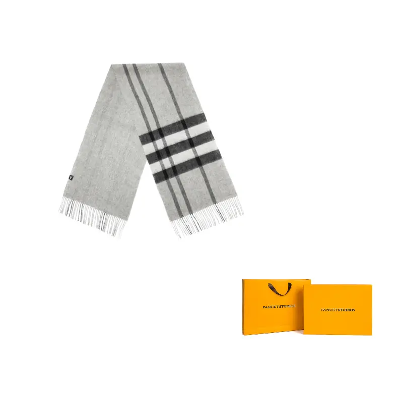 Fancet Studios Шерстяной вязаный шарф унисекс кофейный/серый, Trendy Gray
Fancet Studios Шерстяной вязаный шарф унисекс кофейный/серый, Trendy Gray