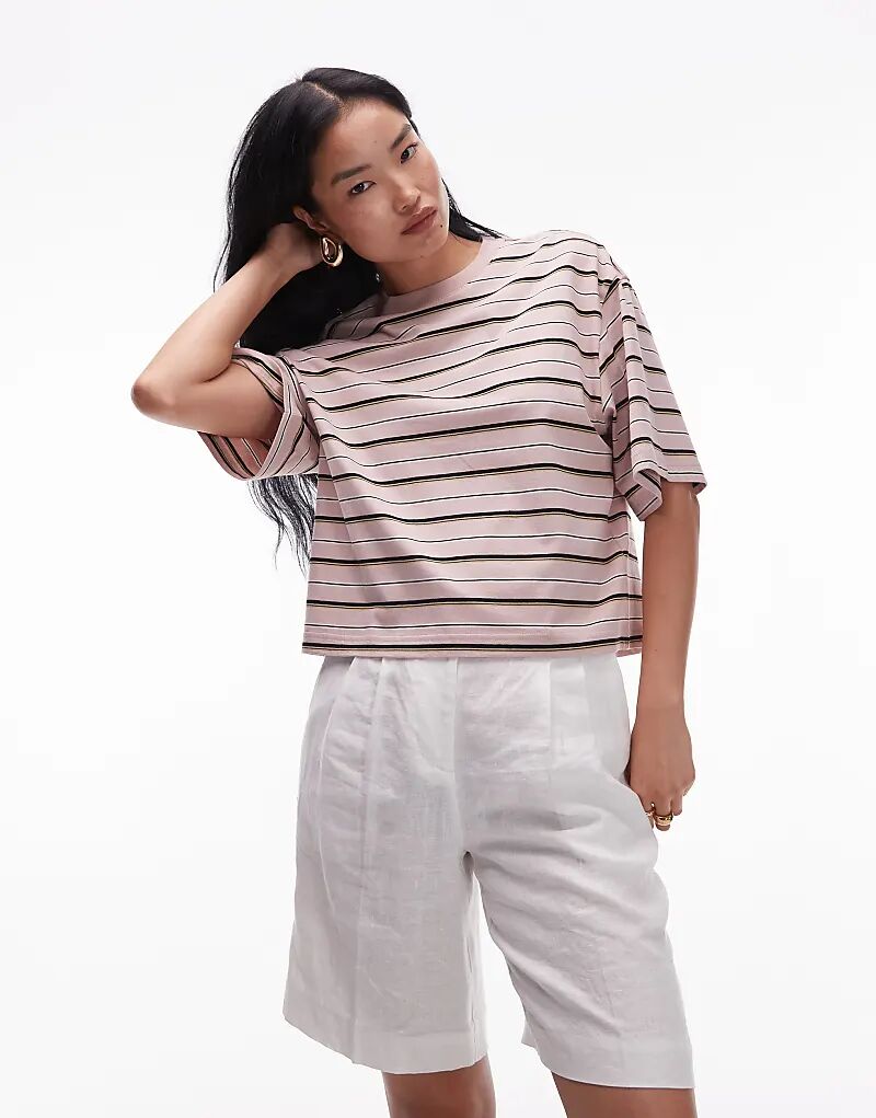 Футболка свободного кроя «& Other Stories» в розово-коричневую полоску
Футболка свободного кроя «& Other Stories» в розово-коричневую полоску