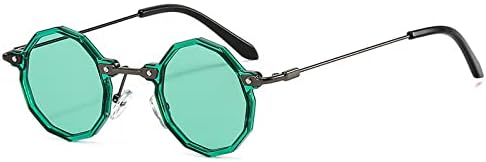 Солнцезащитные очки в стиле ретро Polygon Small Round Steampunk 2026 для женщин, модные линзы UV400, солнцезащитные очки в стиле панк с градиентным покрытием для мужчин MTZJH, Green Green
Солнцезащитные очки в стиле ретро Polygon Small Round Steampunk 2026 для женщин, модные линзы UV400, солнцезащитные очки в стиле панк с градиентным покрытием для мужчин MTZJH, Green Green