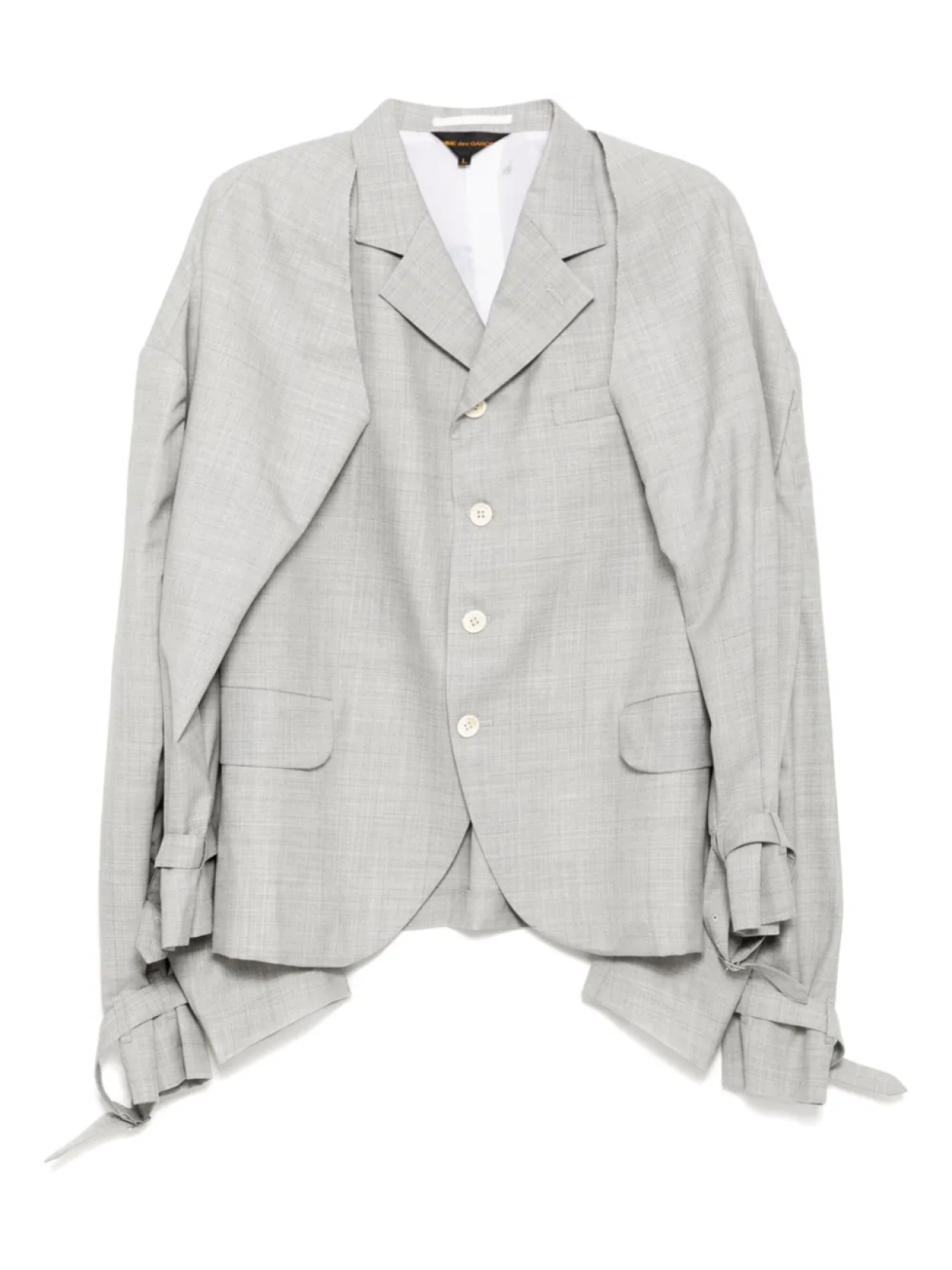 Однобортный пиджак Comme Des Garçons, серый
Однобортный пиджак Comme Des Garçons, серый