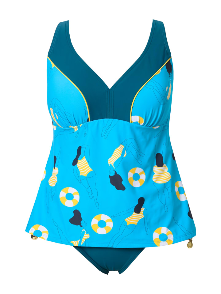 Бюстгальтер на косточках Ulla Popken, бирюзовый
Бюстгальтер на косточках Ulla Popken, бирюзовый