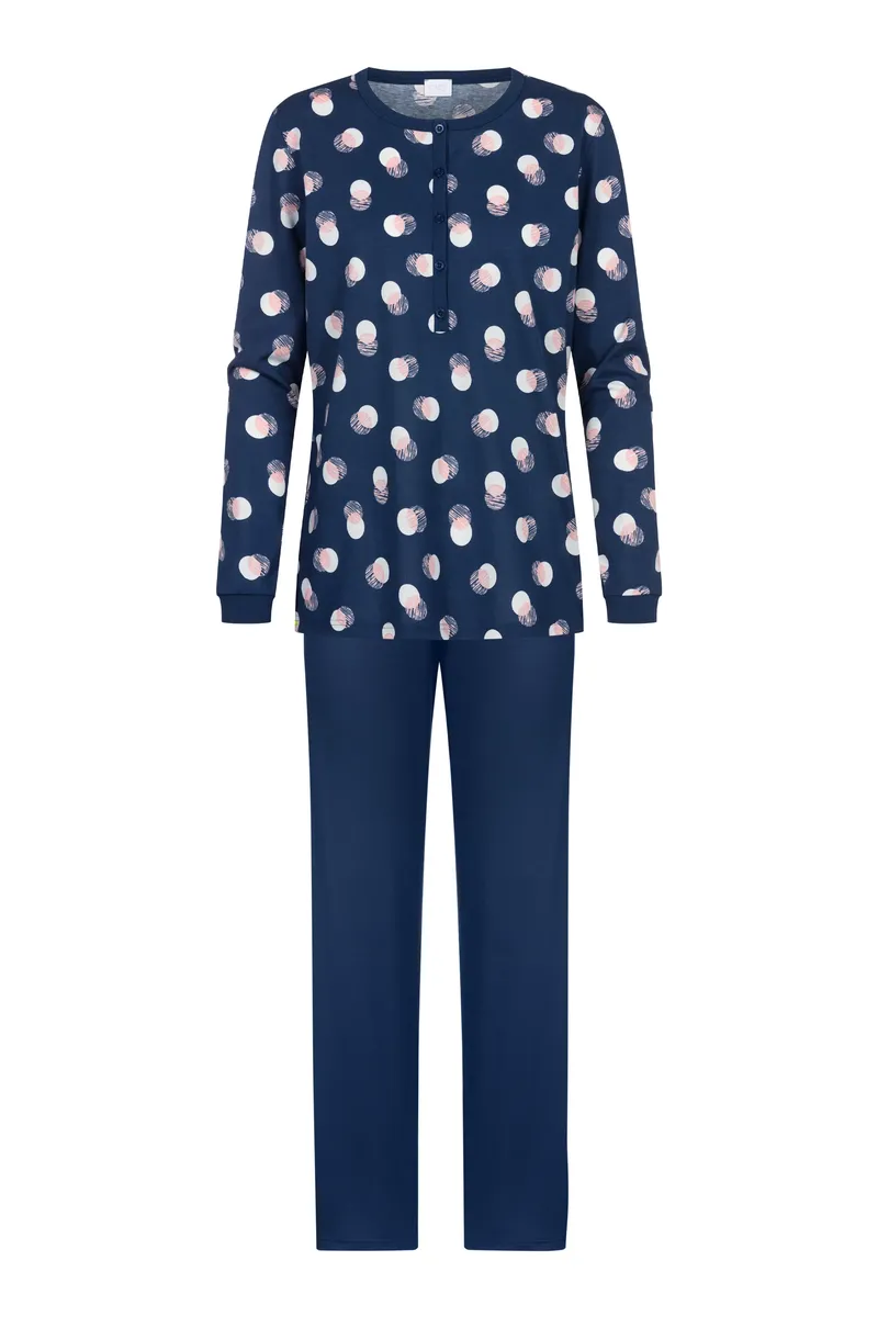 Пижама Mey "SCRIBBLED DOTS", с круглым вырезом и планкой на пуговицах, цвет Deep Marine
Пижама Mey "SCRIBBLED DOTS", с круглым вырезом и планкой на пуговицах, цвет Deep Marine