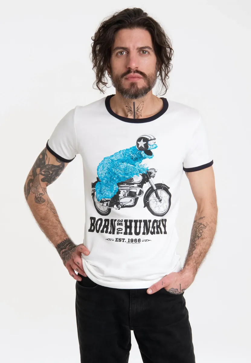 Logoshirt-футболка "Улица Сезам – Мотоцикл Cookie Monster", с лицензионным принтом, синий
Logoshirt-футболка "Улица Сезам – Мотоцикл Cookie Monster", с лицензионным принтом, синий