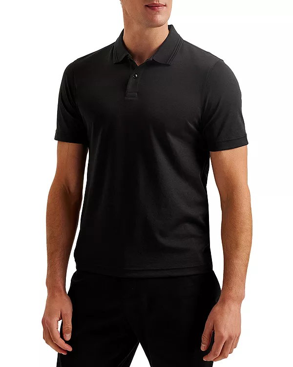 Поло с коротким рукавом, стандартного кроя Ted Baker, черный
Поло с коротким рукавом, стандартного кроя Ted Baker, черный