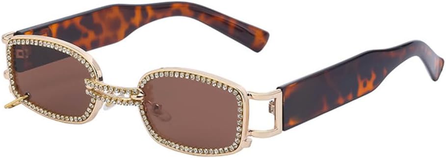 Панк-солнцезащитные очки для женщин, модные очки с кристаллами, маленькая оправа, солнцезащитные очки для мужчин, защита от УФ-излучения UV400, прозрачные очки MTZJH, Leopard Tea
Панк-солнцезащитные очки для женщин, модные очки с кристаллами, маленькая оправа, солнцезащитные очки для мужчин, защита от УФ-излучения UV400, прозрачные очки MTZJH, Leopard Tea