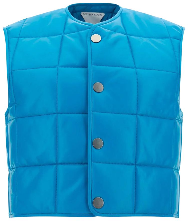 Жилет Bottega Veneta из блестящей кожи "Pool", синий
Жилет Bottega Veneta из блестящей кожи "Pool", синий