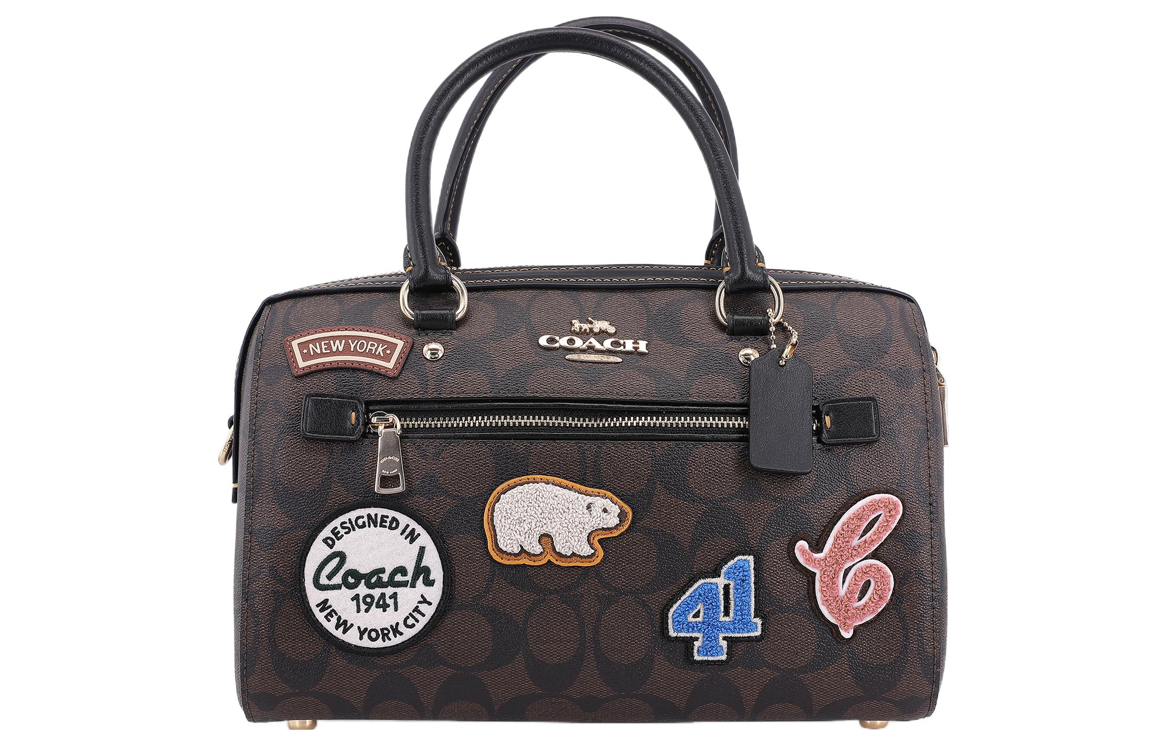 Rowan Canvas With Leather Shoulder Bag, Crossbody Bag, Handbag Tubas Women's Dark Brown COACH
Rowan Canvas With Leather Shoulder Bag, Crossbody Bag, Handbag Tubas Women's Dark Brown COACH