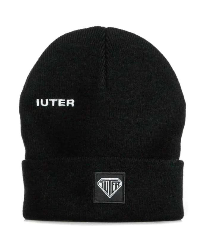 Черная складная шапка-бини с логотипом Iuter, черный
Черная складная шапка-бини с логотипом Iuter, черный