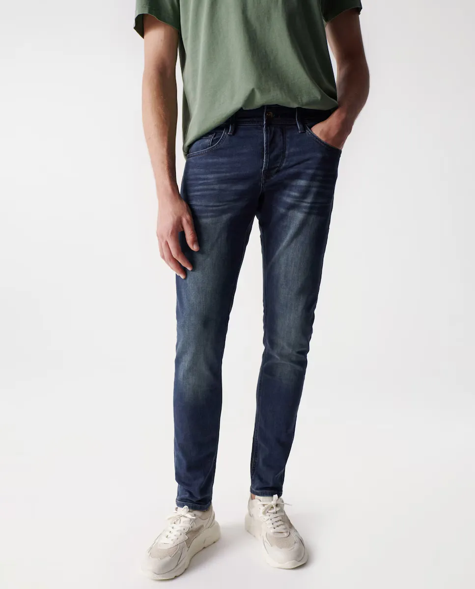 Узкие мужские джинсы синего цвета Salsa Jeans
Узкие мужские джинсы синего цвета Salsa Jeans