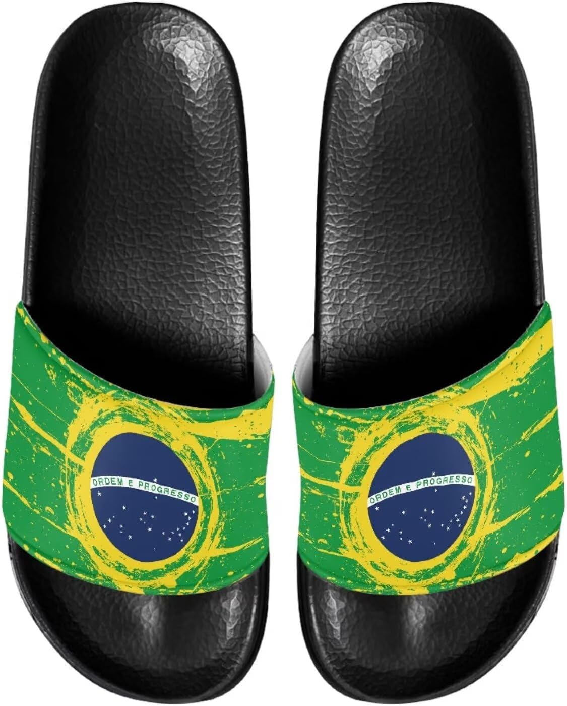 Милые шлепанцы для женщин, удобные, быстро сохнущие, на плоской подошве, для пляжа и душа Judentidos, Brazilian Flag
Милые шлепанцы для женщин, удобные, быстро сохнущие, на плоской подошве, для пляжа и душа Judentidos, Brazilian Flag