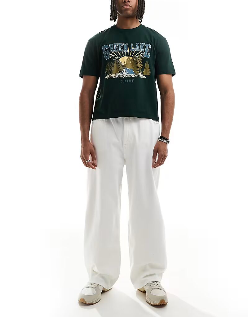 Pull&Bear мешковатые джинсы цвета экрю 
Pull&Bear мешковатые джинсы цвета экрю