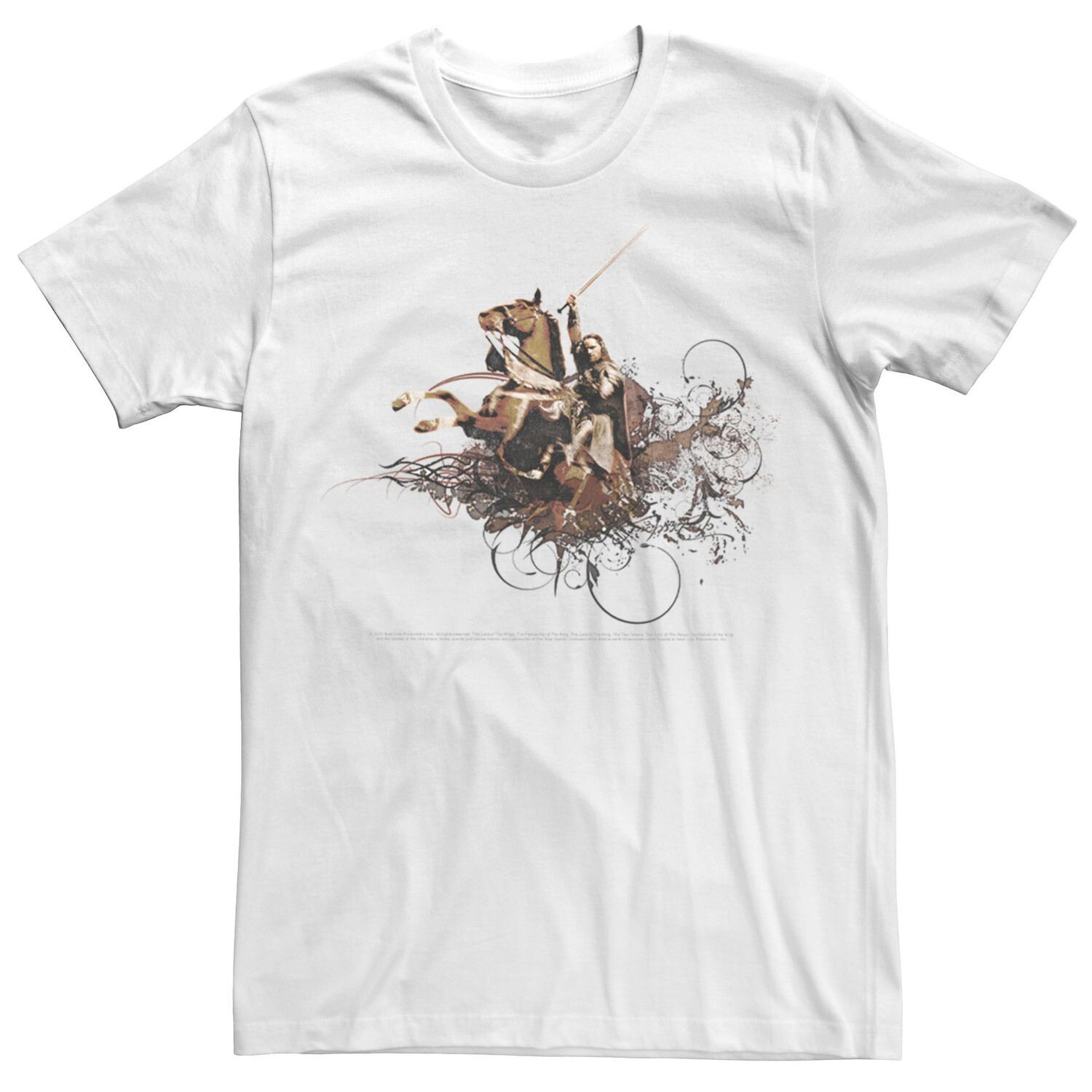 Мужская футболка с портретом лошади «Властелин колец» Арагорна Licensed Character
Мужская футболка с портретом лошади «Властелин колец» Арагорна Licensed Character