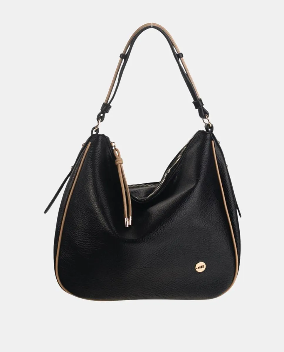 Плечевая сумка из искусственной кожи с металлической молнией Volum, черный
Плечевая сумка из искусственной кожи с металлической молнией Volum, черный