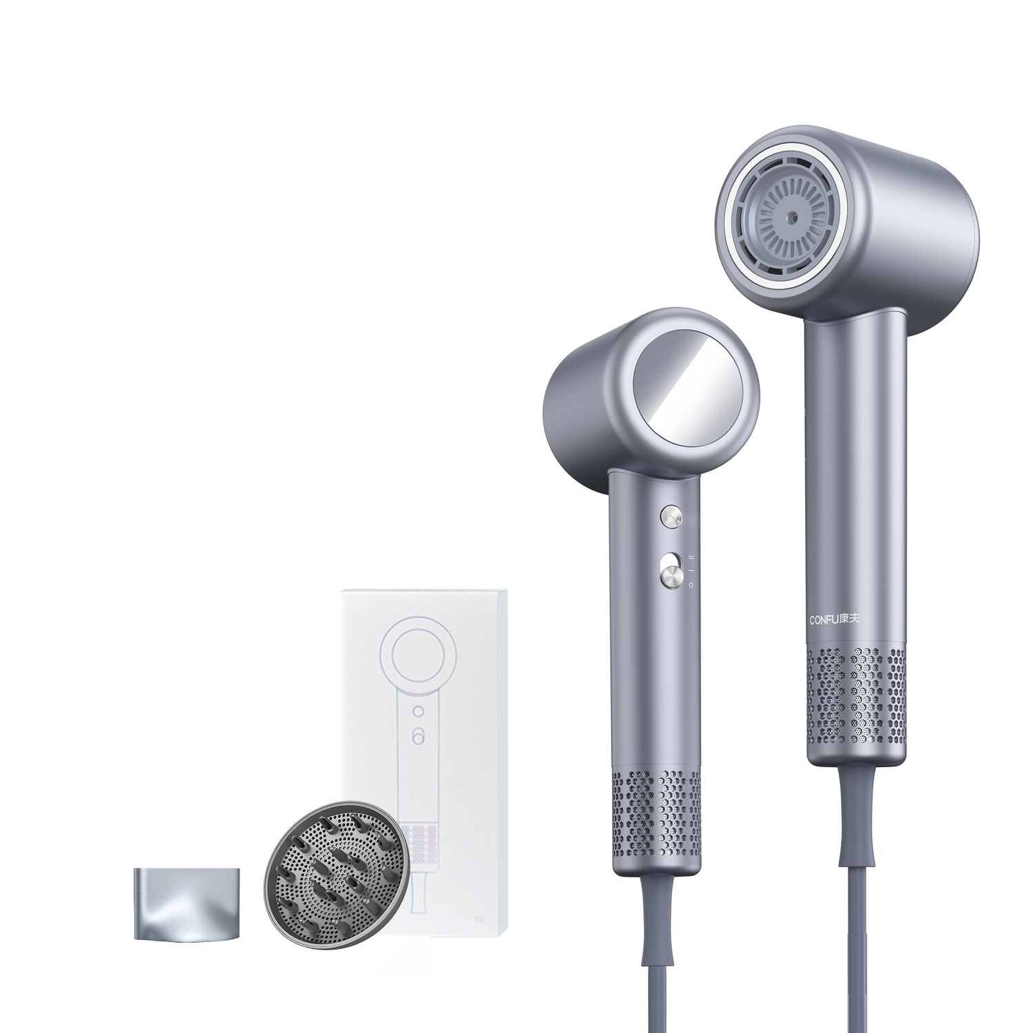 Фен для волос Confu, Silver (large wind hood)
Фен для волос Confu, Silver (large wind hood)