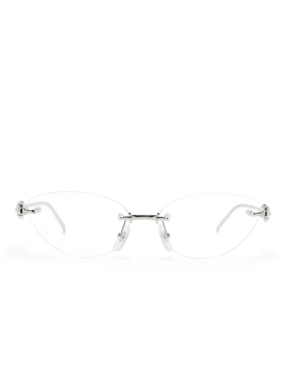 Очки Clash de Cartier Cartier Eyewear, серебяный
Очки Clash de Cartier Cartier Eyewear, серебяный