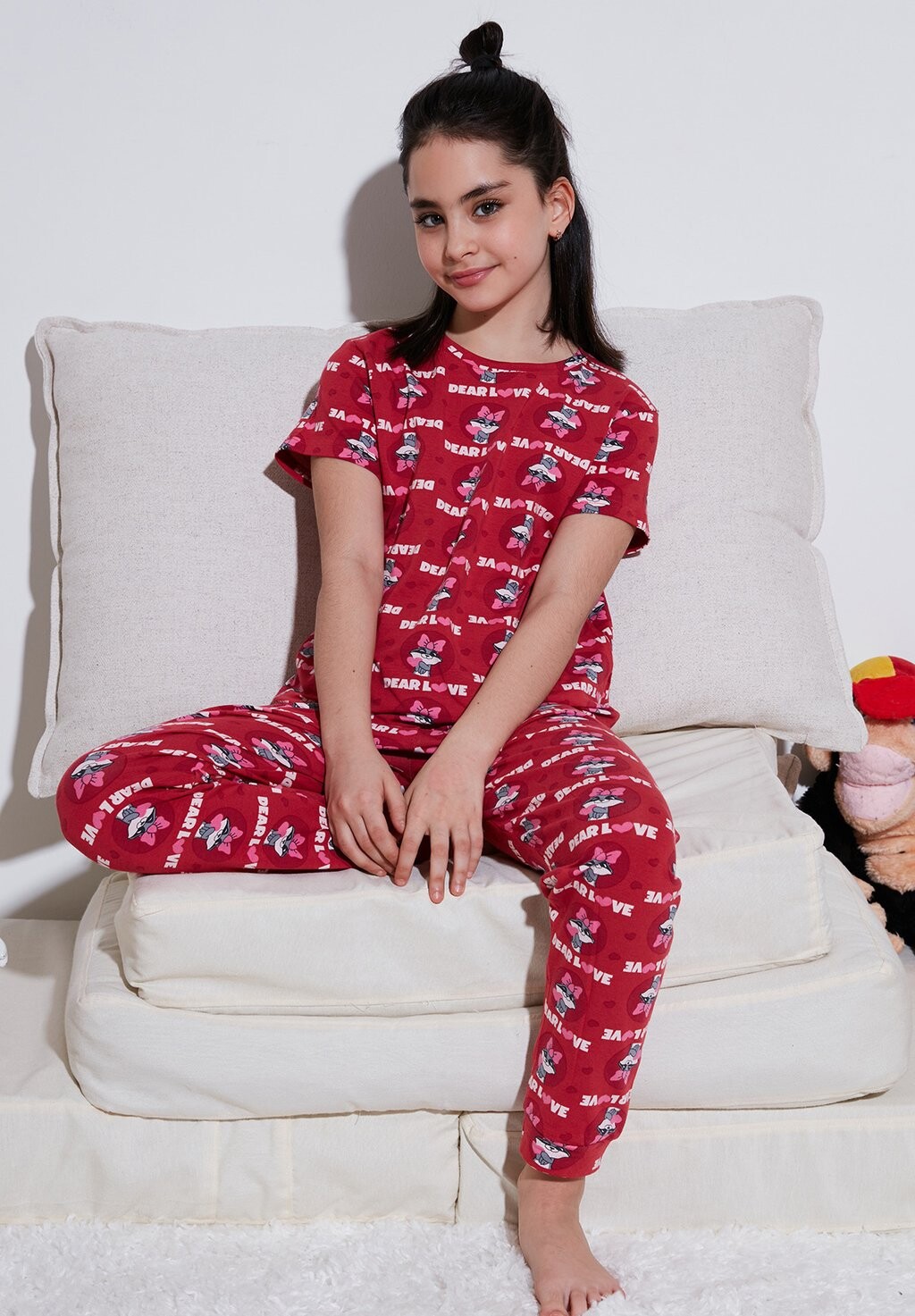 Пижамный комплект Regular Fit LELA, ред 
Пижамный комплект Regular Fit LELA, ред