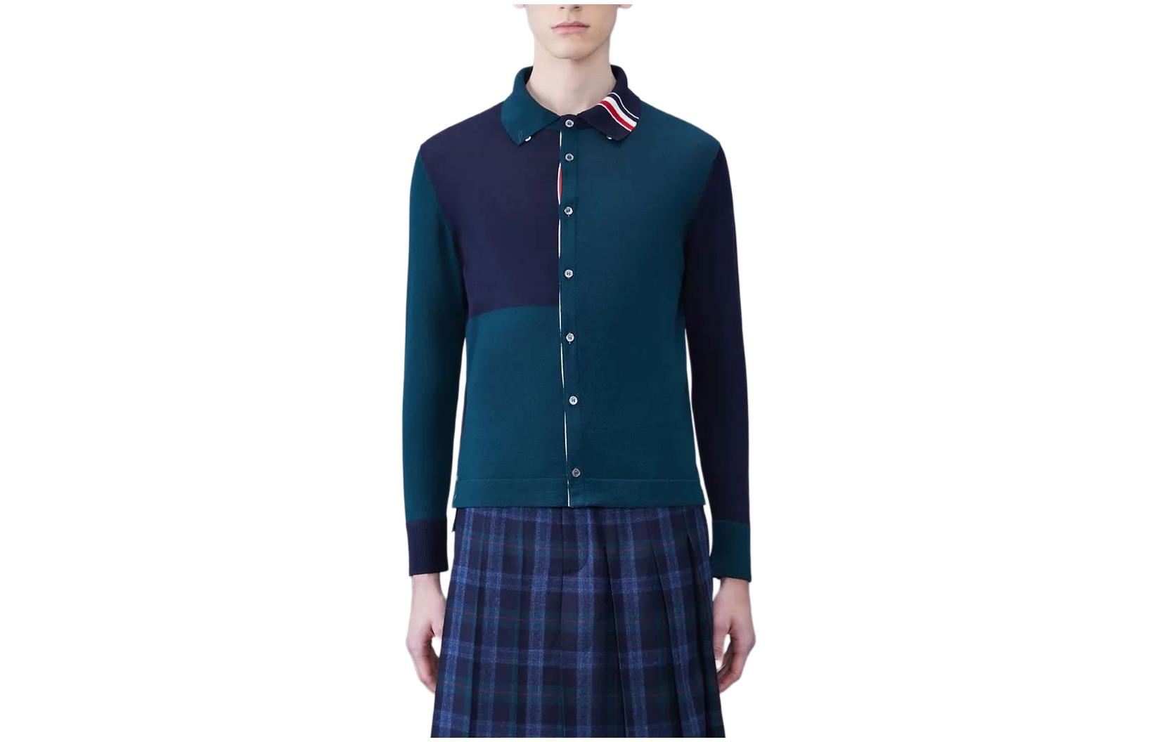 THOM BROWNE Мужская синяя рубашка
THOM BROWNE Мужская синяя рубашка