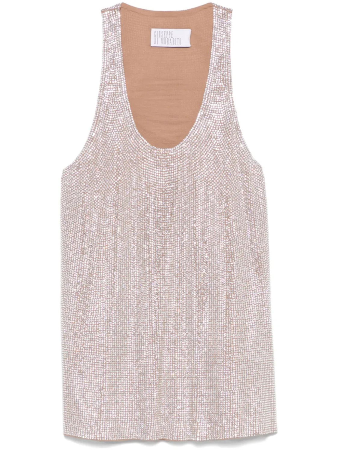 Giuseppe Di Morabito топ со стразами, нейтральный
Giuseppe Di Morabito топ со стразами, нейтральный