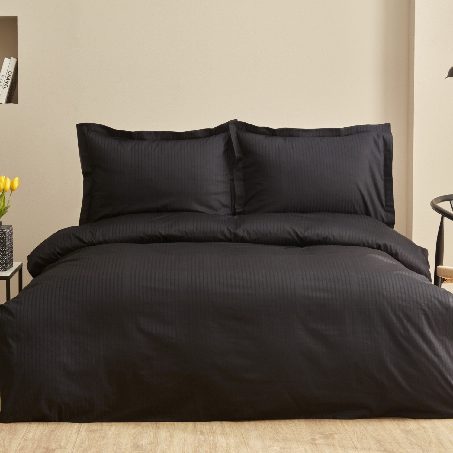 Karaca Home Uniq Комплект постельного белья из 100% хлопка с двойным атласом, черный
Karaca Home Uniq Комплект постельного белья из 100% хлопка с двойным атласом, черный