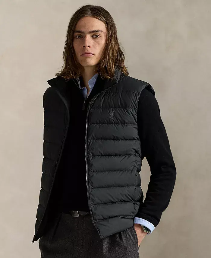 Мужская упаковываемая матовая жилетка The Colden Polo Ralph Lauren, черный
Мужская упаковываемая матовая жилетка The Colden Polo Ralph Lauren, черный