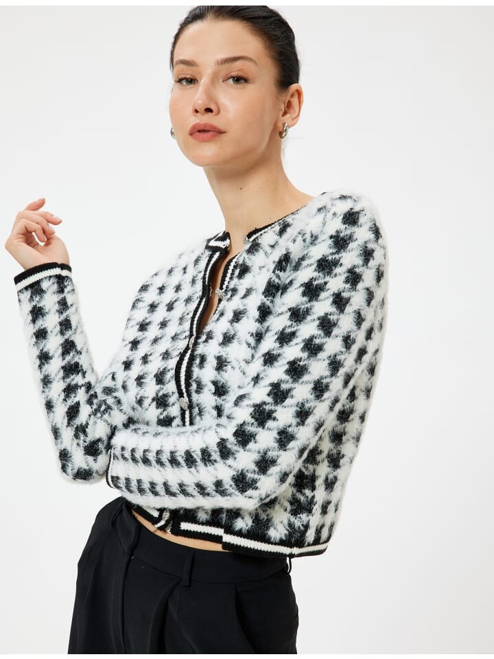 Кардиган KOTON, цвет schwarz gemustert
Кардиган KOTON, цвет schwarz gemustert