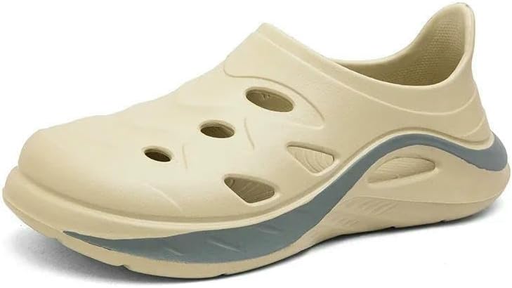 Мужские тапочки для пляжа, дышащие сабо, садовая обувь, нескользящие туристические сандалии для улицы Dmmwcx, бежевый
Мужские тапочки для пляжа, дышащие сабо, садовая обувь, нескользящие туристические сандалии для улицы Dmmwcx, бежевый