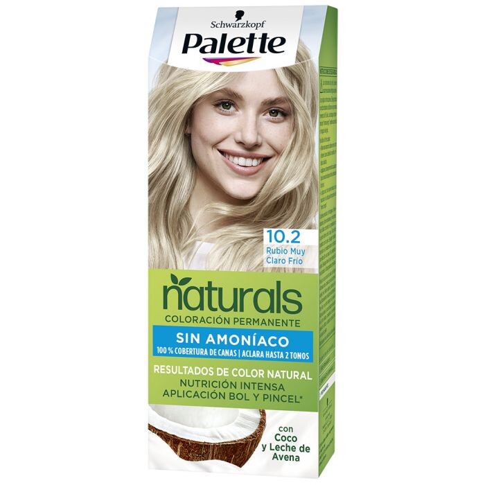Краска для волос Palette Naturals Coloración Permanente Sin Amoniaco Palette, 10.2. Rubio Muy Claro Fino
Краска для волос Palette Naturals Coloración Permanente Sin Amoniaco Palette, 10.2. Rubio Muy Claro Fino