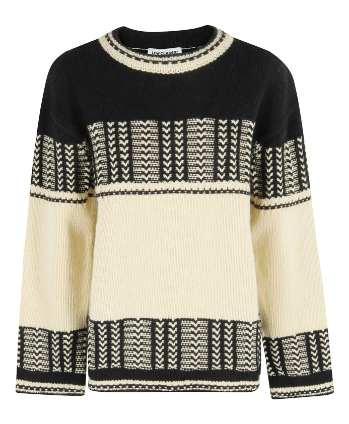 Жаккардовый вязаный свитер Low Classic, мультиколор
Жаккардовый вязаный свитер Low Classic, мультиколор