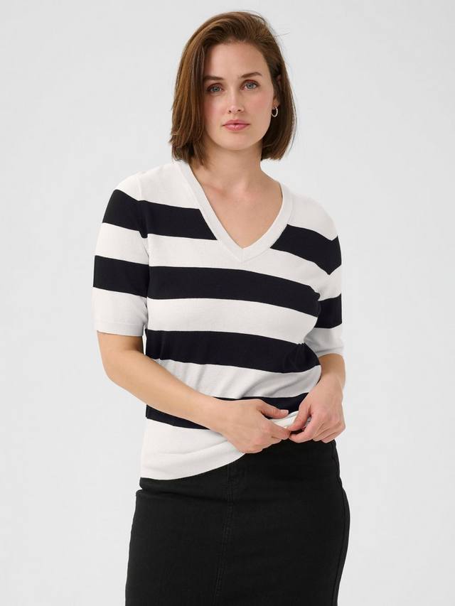 Полосатый пуловер KAlizza с V-образным вырезом KAFFE
Полосатый пуловер KAlizza с V-образным вырезом KAFFE