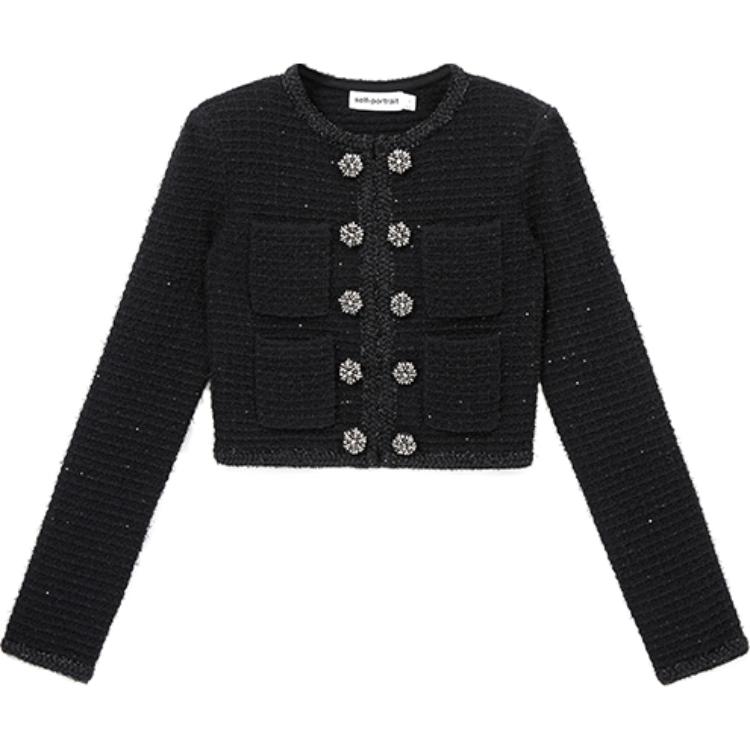 Self-portrait Женская классическая черная куртка Self portrait, Classic Black
Self-portrait Женская классическая черная куртка Self portrait, Classic Black