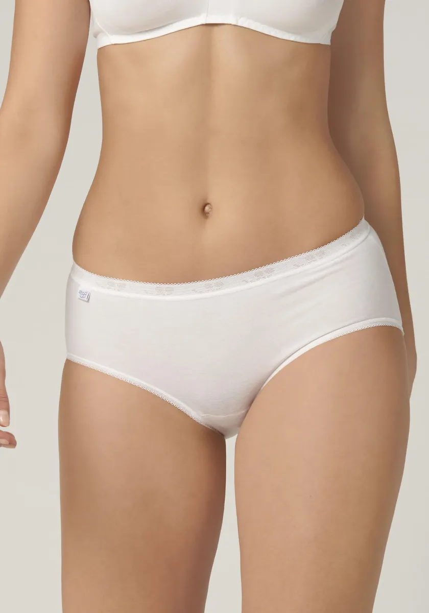 Трусики миди sloggi "Basic+ Midi 2P" (2 шт.), с тонким кружевным краем, белый
Трусики миди sloggi "Basic+ Midi 2P" (2 шт.), с тонким кружевным краем, белый