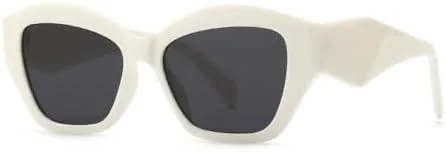 Модные солнцезащитные очки для женщин 2026 года: винтажные квадратные солнцезащитные очки в стиле ретро, черные женские очки «кошачий глаз» MTZJH, White
Модные солнцезащитные очки для женщин 2026 года: винтажные квадратные солнцезащитные очки в стиле ретро, черные женские очки «кошачий глаз» MTZJH, White