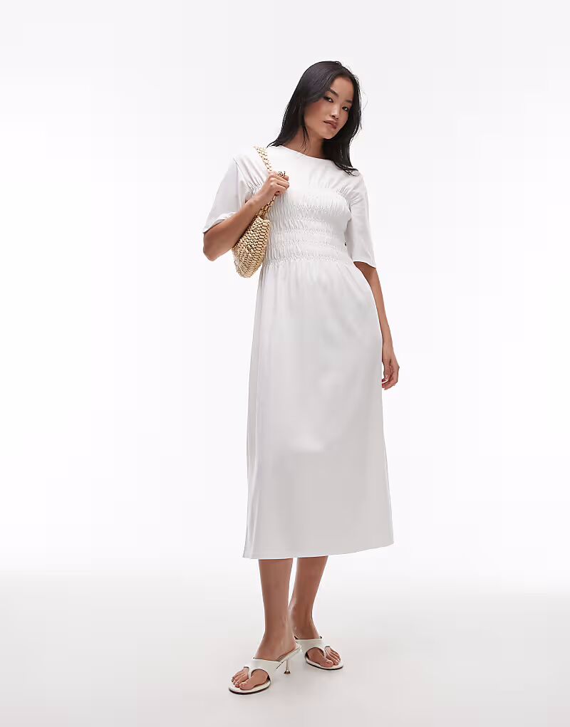 & Other Stories трикотажное платье мидакси с корсетом-рюшами белого цвета
& Other Stories трикотажное платье мидакси с корсетом-рюшами белого цвета