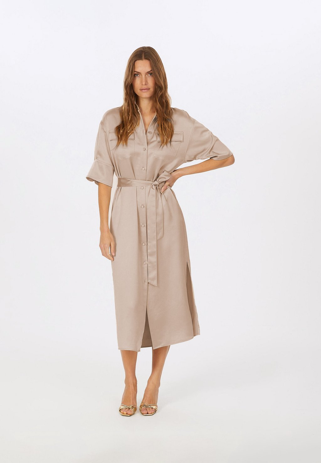 Платье-рубашка Marc Aurel, бежевый
Платье-рубашка Marc Aurel, бежевый