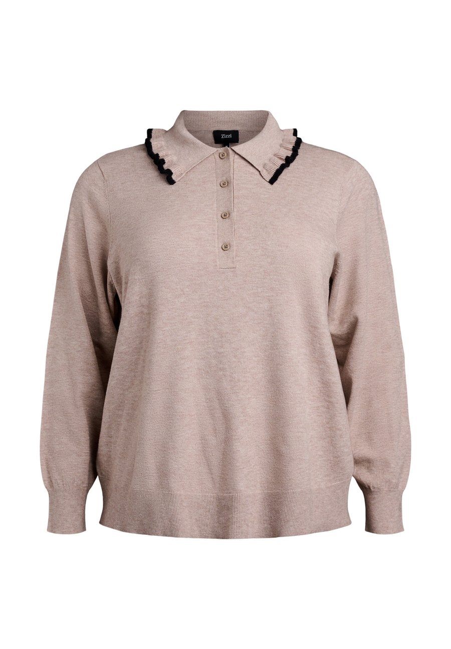 Джемпер Zizzi Jumper, S. Taupe Mel W Black/Sand
Джемпер Zizzi Jumper, S. Taupe Mel W Black/Sand