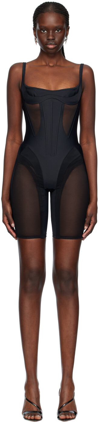 Черный велосипедный комбинезон Mugler
Черный велосипедный комбинезон Mugler