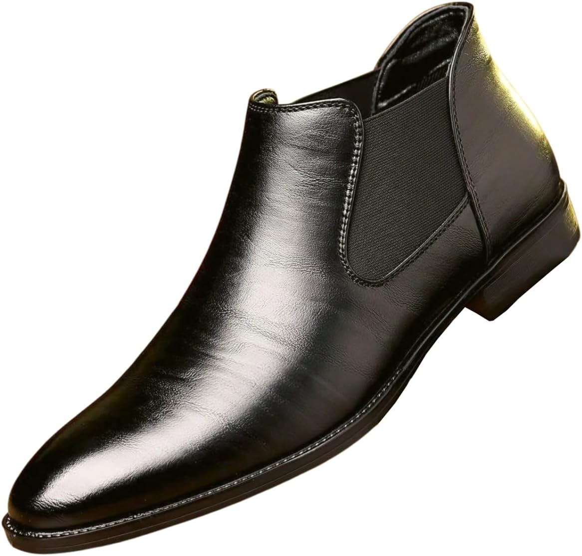 Мужские кожаные ботинки Chelsea Santimon, классические однотонные ботинки на шнуровке с заостренным носком, черный
Мужские кожаные ботинки Chelsea Santimon, классические однотонные ботинки на шнуровке с заостренным носком, черный