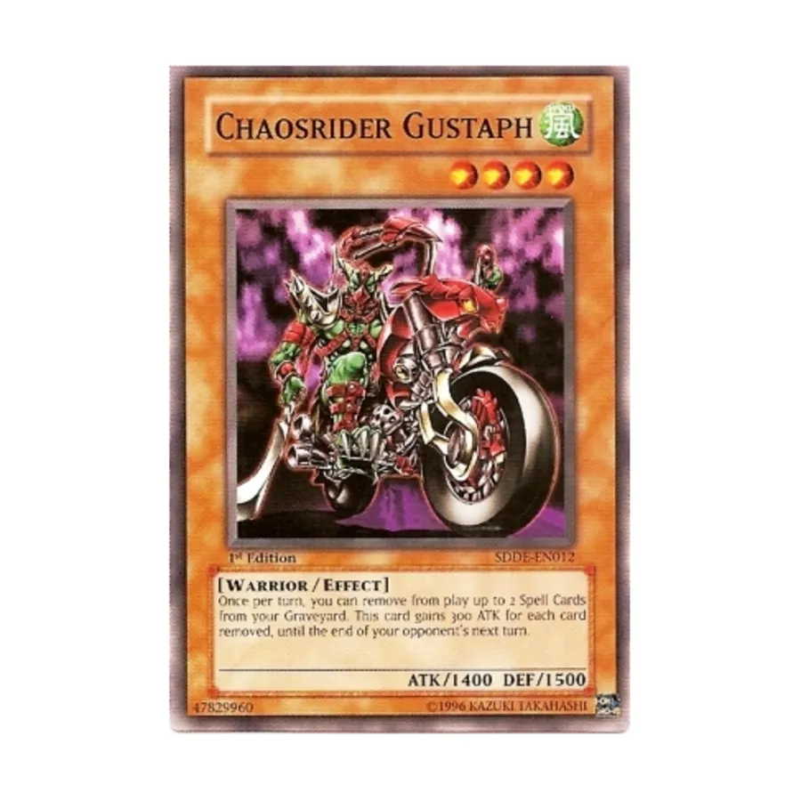 CCG Наездник Хаоса Густаф (Обычный), Yu-Gi-Oh - Structure Deck - Dark Emperor - Singles
CCG Наездник Хаоса Густаф (Обычный), Yu-Gi-Oh - Structure Deck - Dark Emperor - Singles