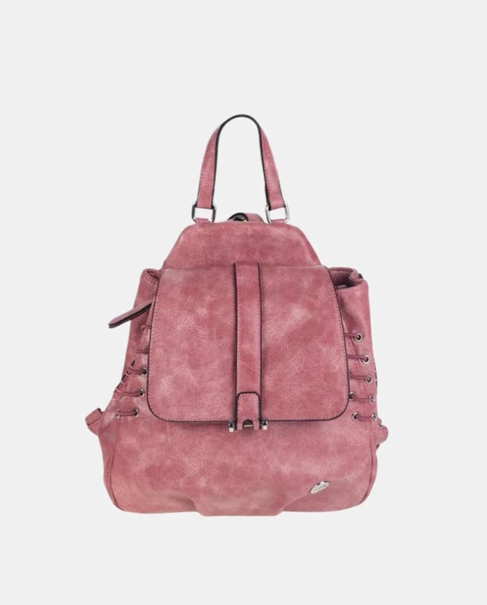 Рюкзак из полиуретана с эффектом потертости и соответствующими вставками Volum, фуксия
Рюкзак из полиуретана с эффектом потертости и соответствующими вставками Volum, фуксия