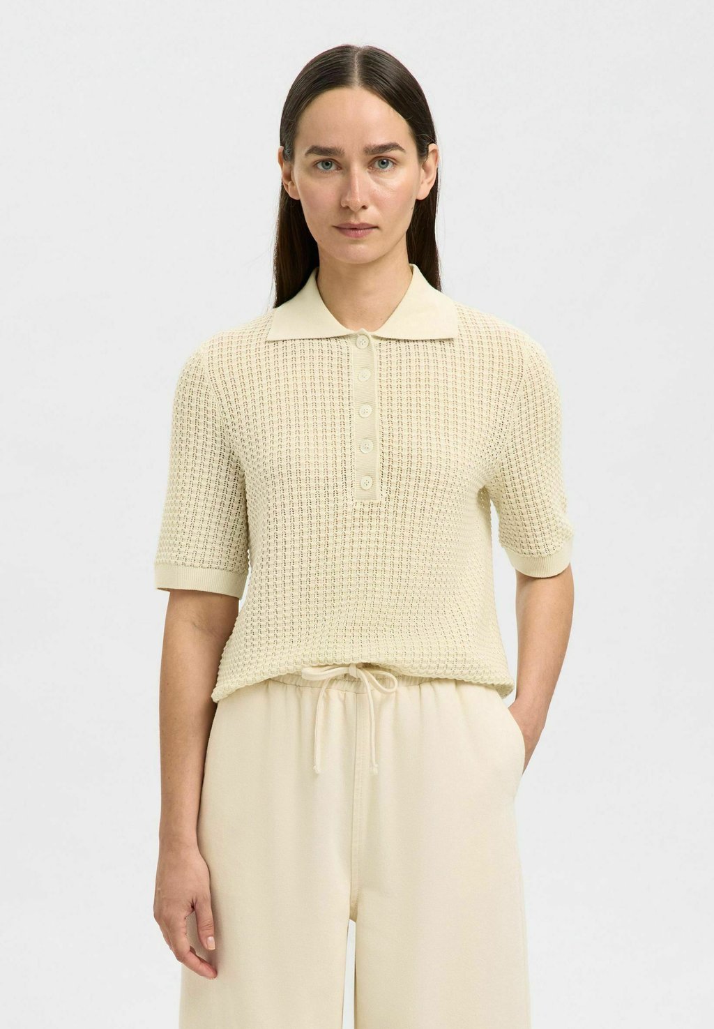 Рубашка поло Selected Femme, бежевый
Рубашка поло Selected Femme, бежевый