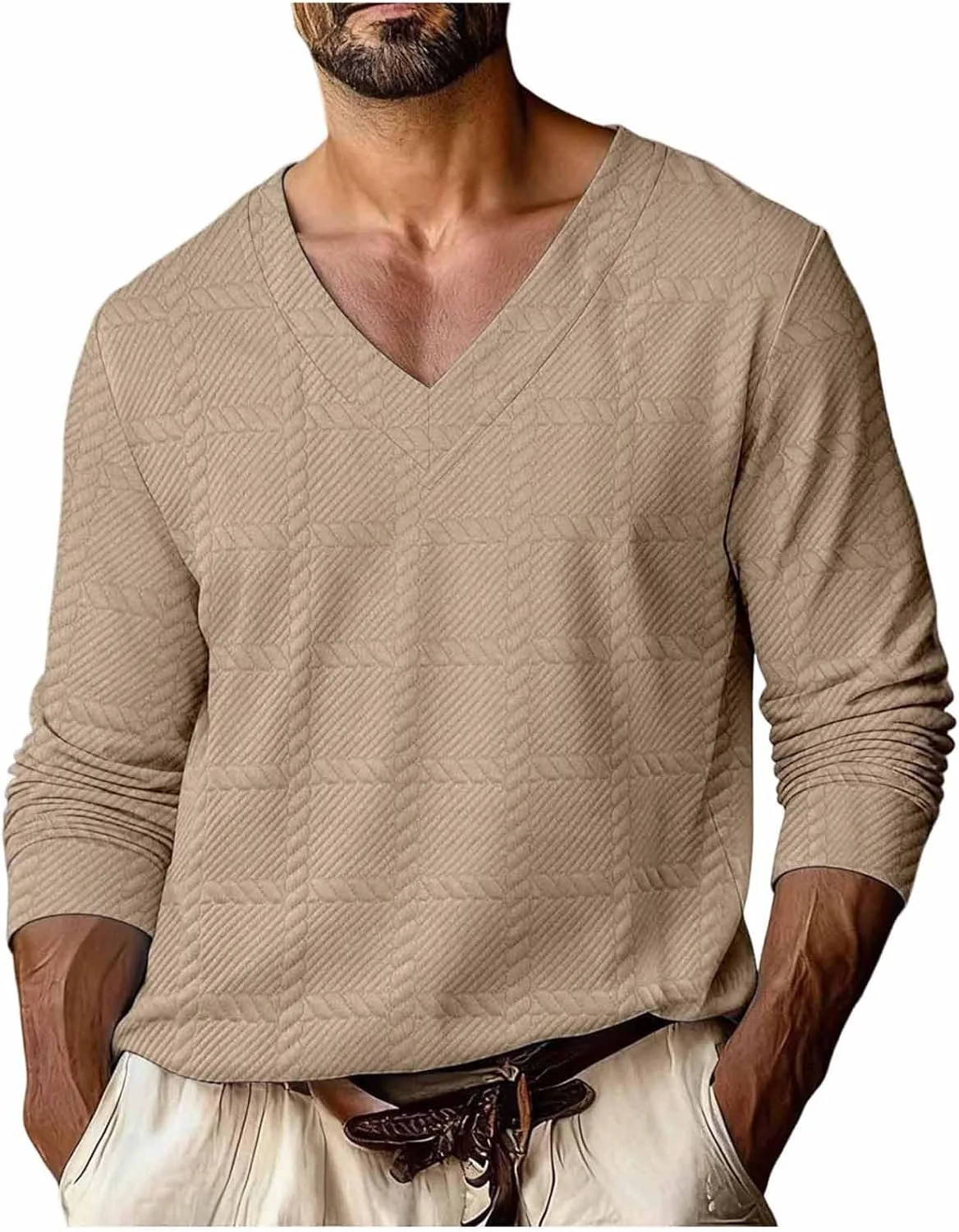 Мужской джемпер с v-образным вырезом и длинным рукавом Xiaojmake
Мужской джемпер с v-образным вырезом и длинным рукавом Xiaojmake