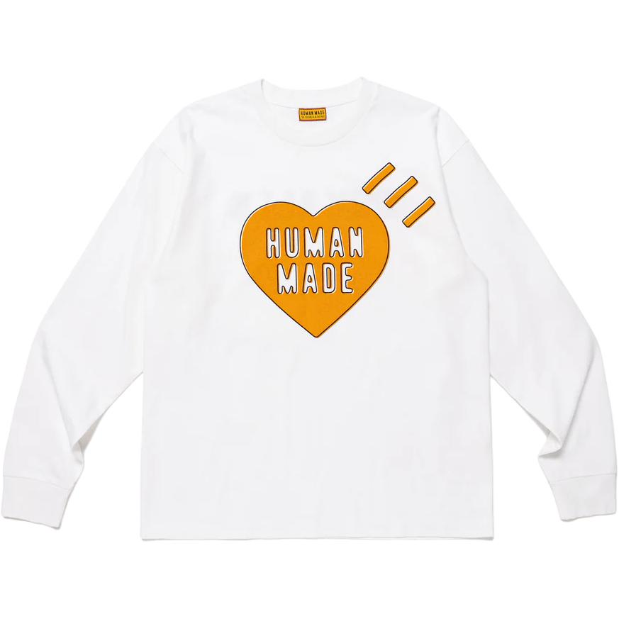 Футболка с длинным рукавом и логотипом в виде сердца HUMAN MADE, белый
Футболка с длинным рукавом и логотипом в виде сердца HUMAN MADE, белый