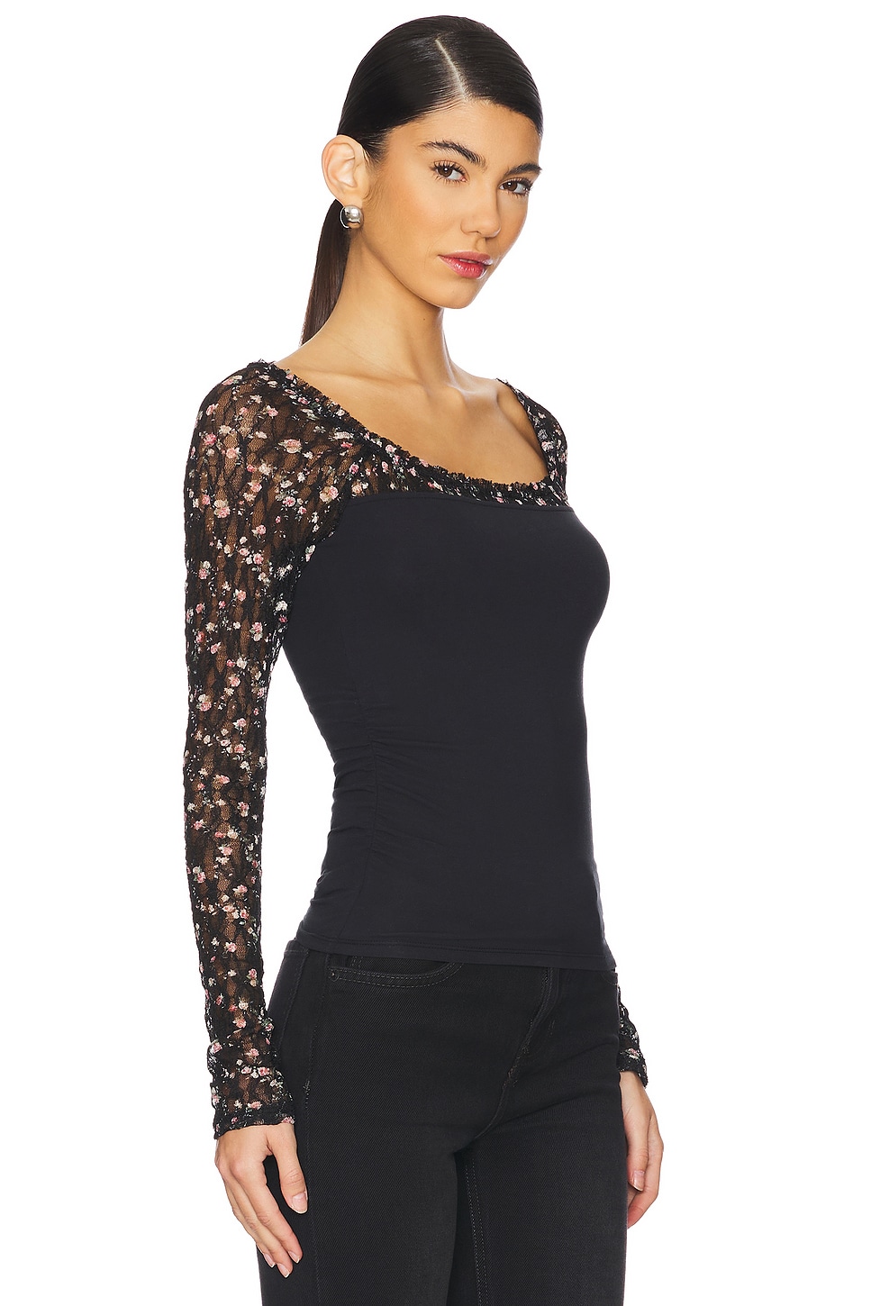 Топ с длинными рукавами josie Free People, черный
Топ с длинными рукавами josie Free People, черный