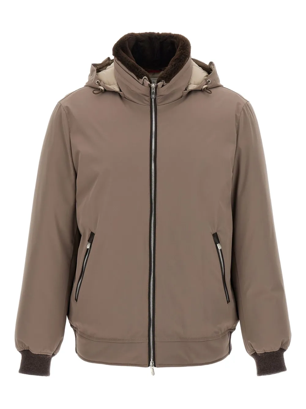 Стеганый пуховик со съемным капюшоном Brunello Cucinelli, серый
Стеганый пуховик со съемным капюшоном Brunello Cucinelli, серый