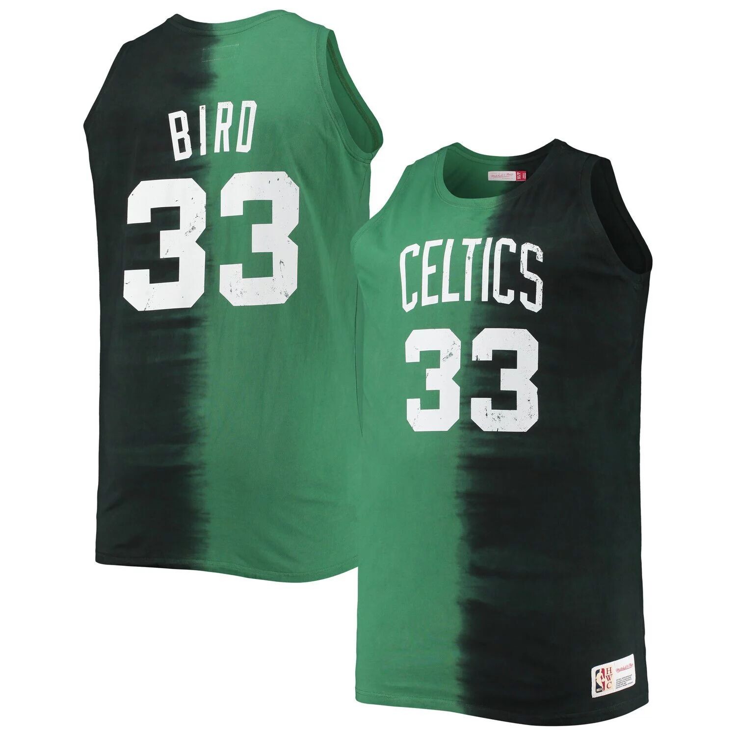 Мужская майка Mitchell & Ness Larry Bird Black/Kelly Green Boston Celtics Big & Tall Profile Tie-Dye Player Tank Top
Мужская майка Mitchell & Ness Larry Bird Black/Kelly Green Boston Celtics Big & Tall Profile Tie-Dye Player Tank Top