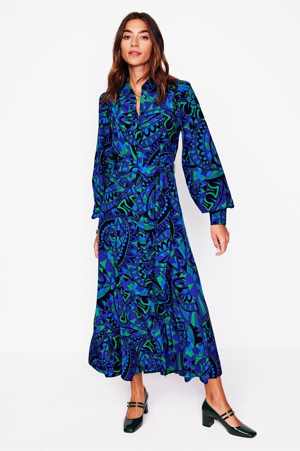 Платье рубашка макси от Martha Godet Boden, синий
Платье рубашка макси от Martha Godet Boden, синий