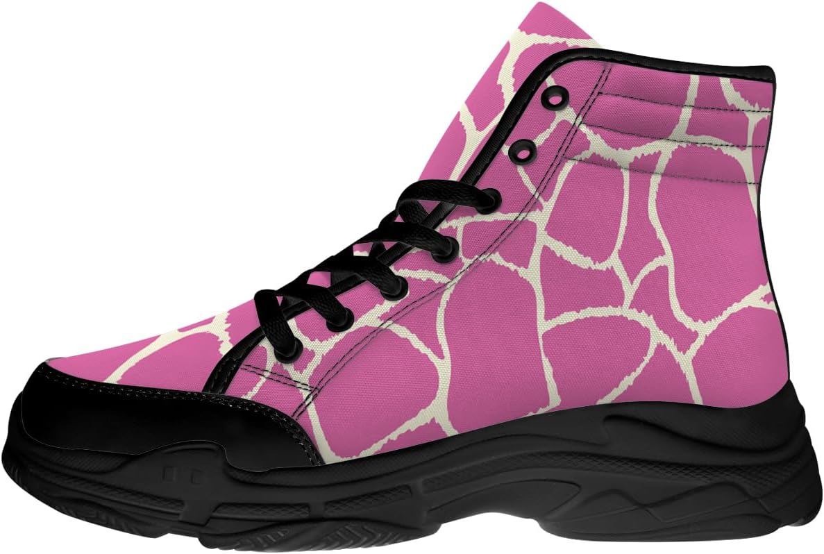 Высокие кеды с жирафовым принтом для женщин и мужчин, кроссовки на шнуровке на платформе из ткани, подарки для нее и его Generic, розовый
Высокие кеды с жирафовым принтом для женщин и мужчин, кроссовки на шнуровке на платформе из ткани, подарки для нее и его Generic, розовый