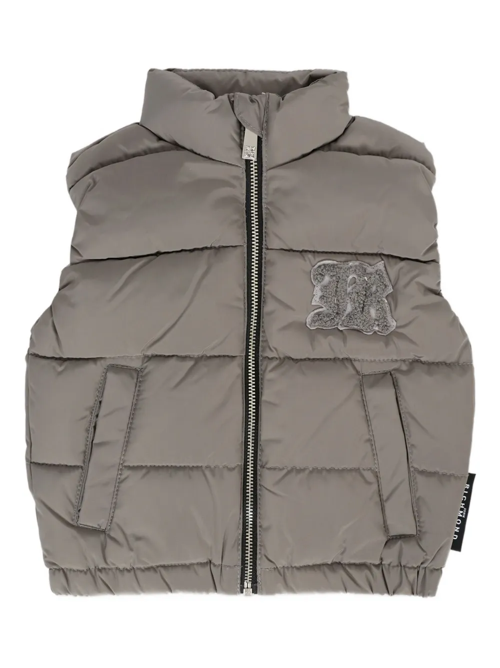 Стеганый жилет с нашивкой-логотипом John Richmond Junior, серый
Стеганый жилет с нашивкой-логотипом John Richmond Junior, серый
