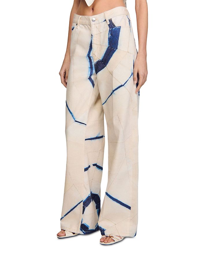 Sandro Широкие джинсы в полоску цвета экрю Sandro, слоновая кость/кремовый
Sandro Широкие джинсы в полоску цвета экрю Sandro, слоновая кость/кремовый